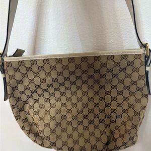 Gucci Tan Monogram Shoulder Bag